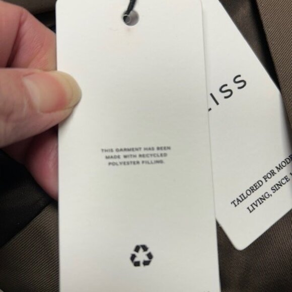 Reiss Latte -DB Peak Plain Weave Coffee - Picture 7 of 10